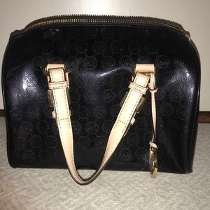 Michael Kors Black Patent Leather Tote